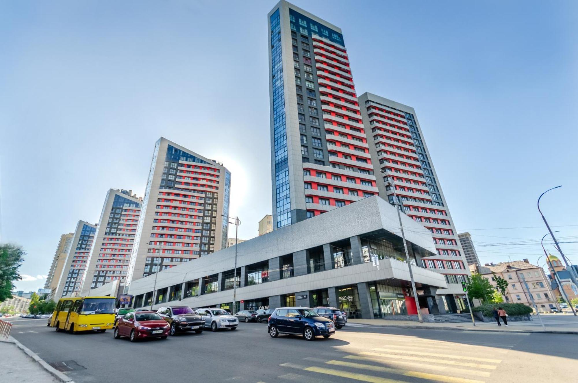 Petrovdom Apartments 7-13 In Rc Manhattan City,Beresteiskyi 11 Kijev Kültér fotó